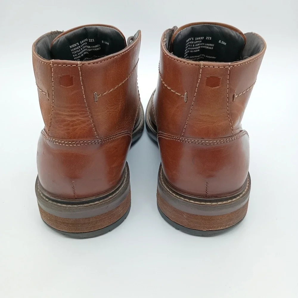 Florsheim Mens Brown‎ Leather Chukka Boots Lace Up Ankle Boots Size 8.5M